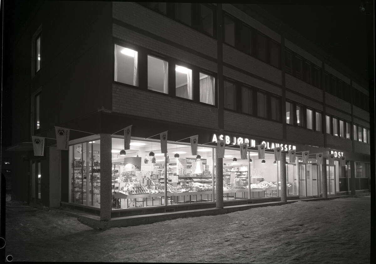 Asbjørn Olaussen Supermarked. Eksteriør. Foto: Asbjørn Kåre Gundersen, MiA.