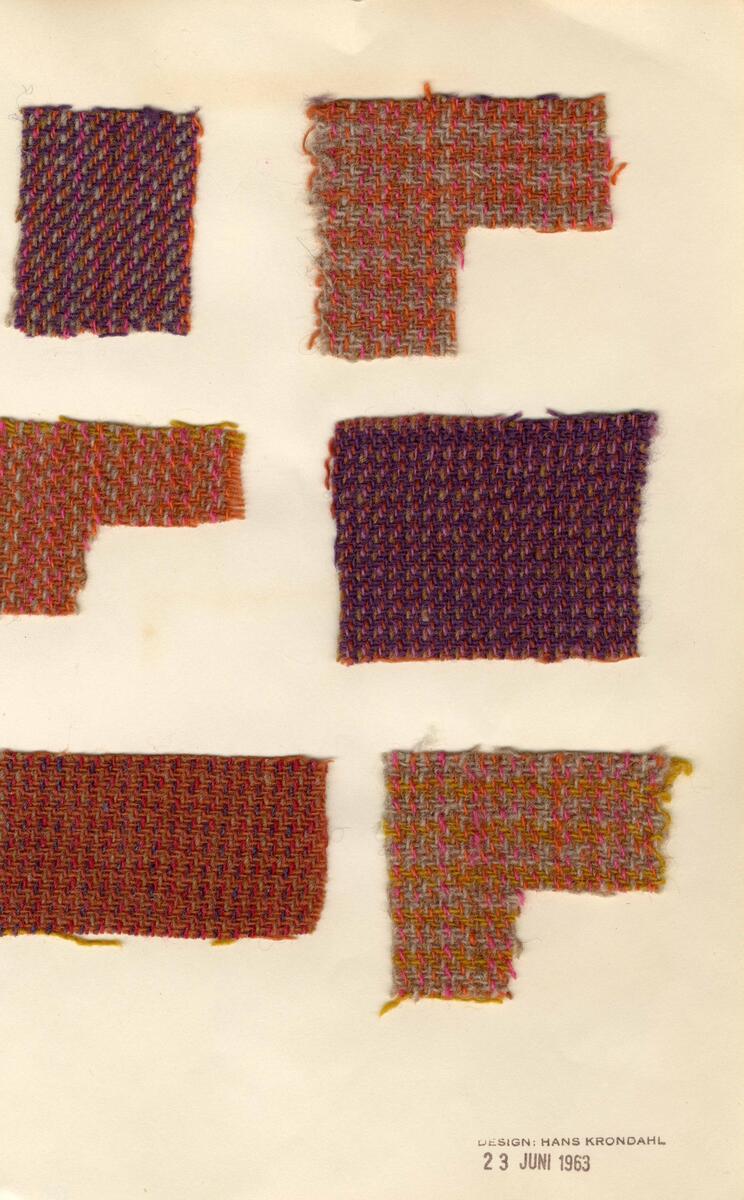 Textilprover 1960-tal