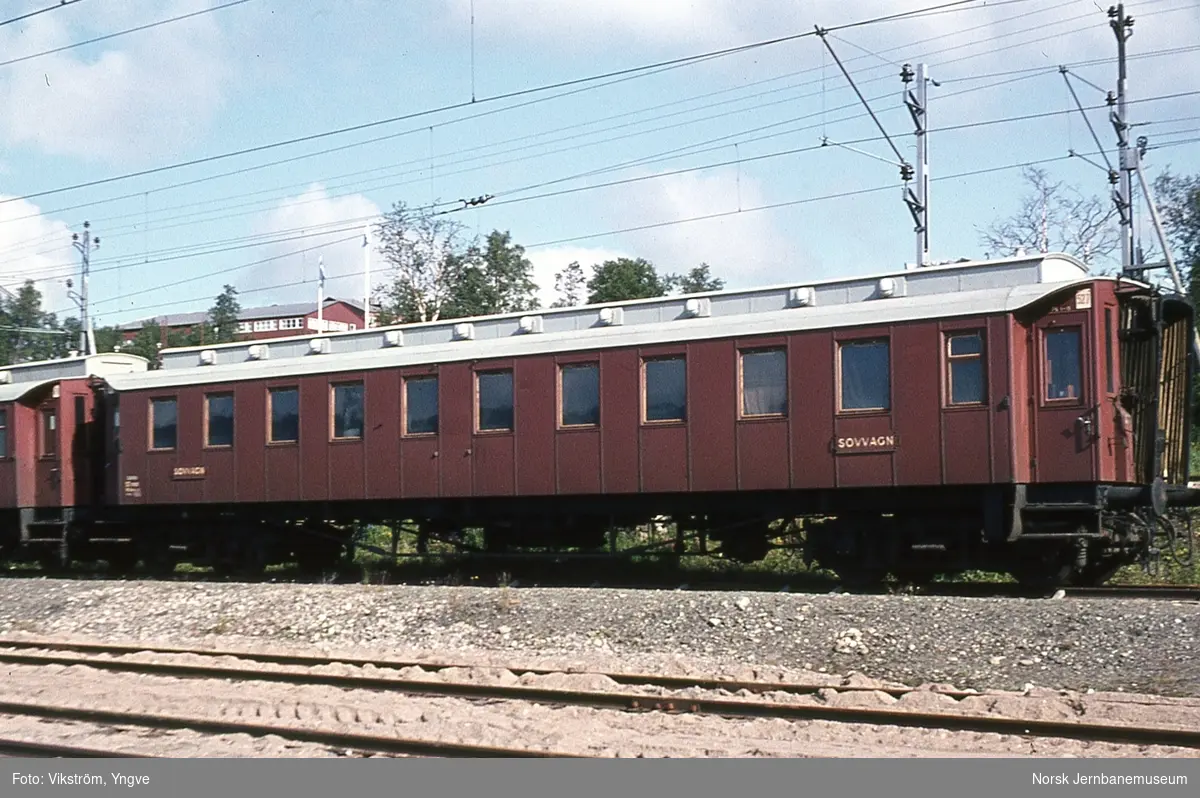 SJ (Statens Järnvägar) utrangerte sovevogn litra WLAolc nr. 1005 på Storlien stasjon