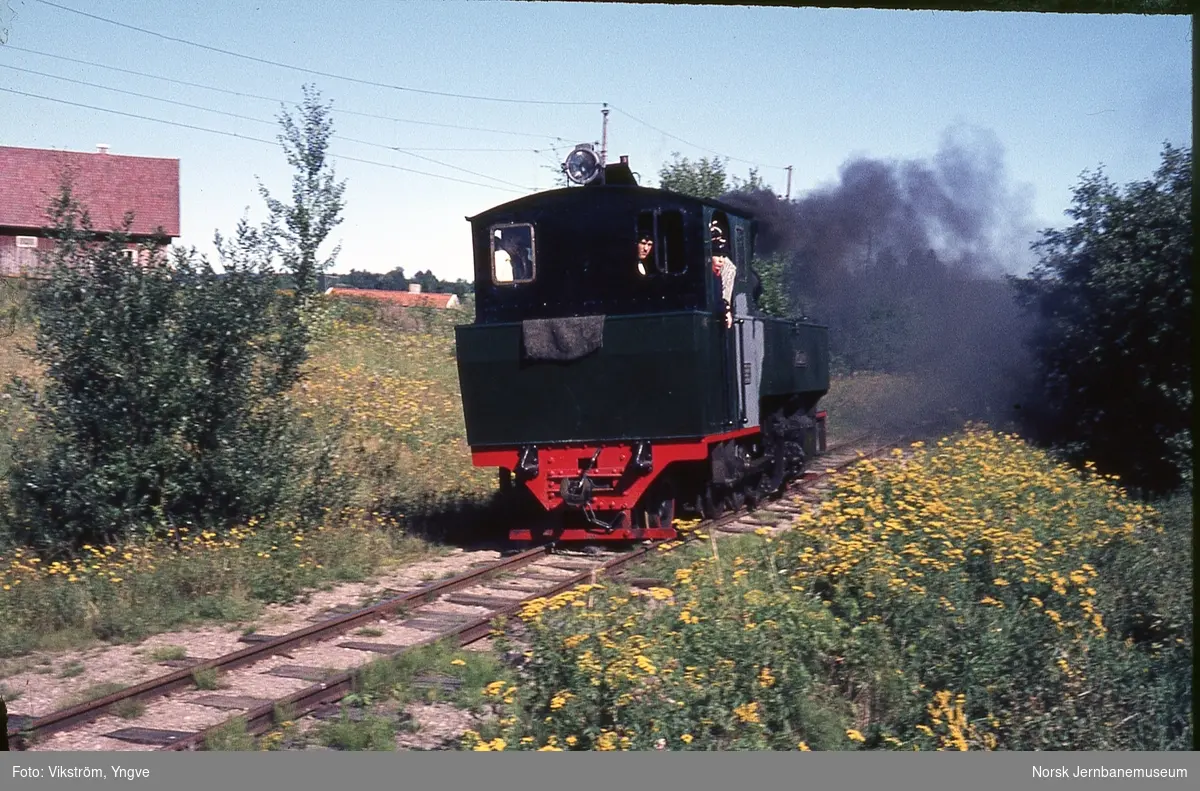 Damplokomotiv XXIXa nr 6 HØLAND ved Fyen på museumsbanen Urskog-Hølandsbanen