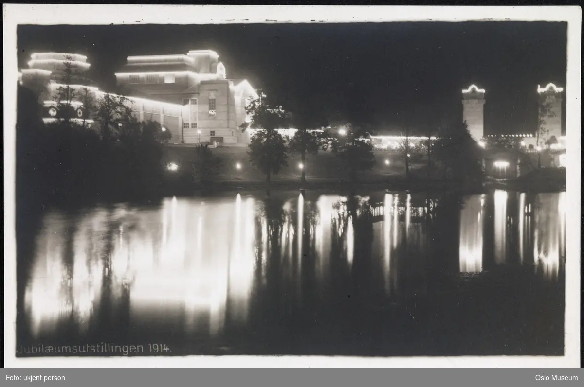 Jubileumsutstillingen 1914, nattemørke, illuminasjon