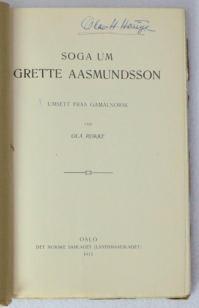 Soga um Grette Aasmundsson