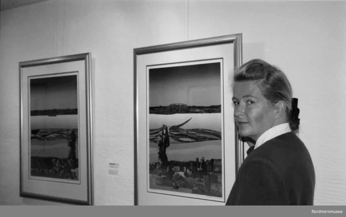 Berit Dyb Løvold. Bildet er fra avisa Tidens Krav sitt arkiv i tidsrommet 1970-1994. Nå i Nordmørsmusea sin fotosamling.