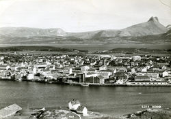 Bodø sentrum tidlig på 1950-tallet.