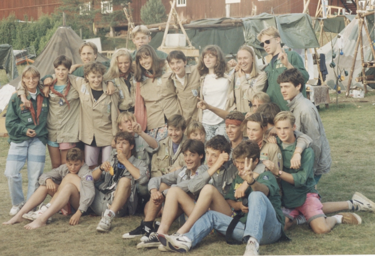 Läger för Kållered missionsförsamlings scouter 1992, okänd plats.
Relaterat motiv: A3870
