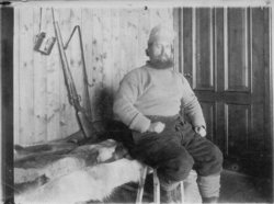 Bildet fra Theodor Lerners ekspedisjon. Han var en tysk jour