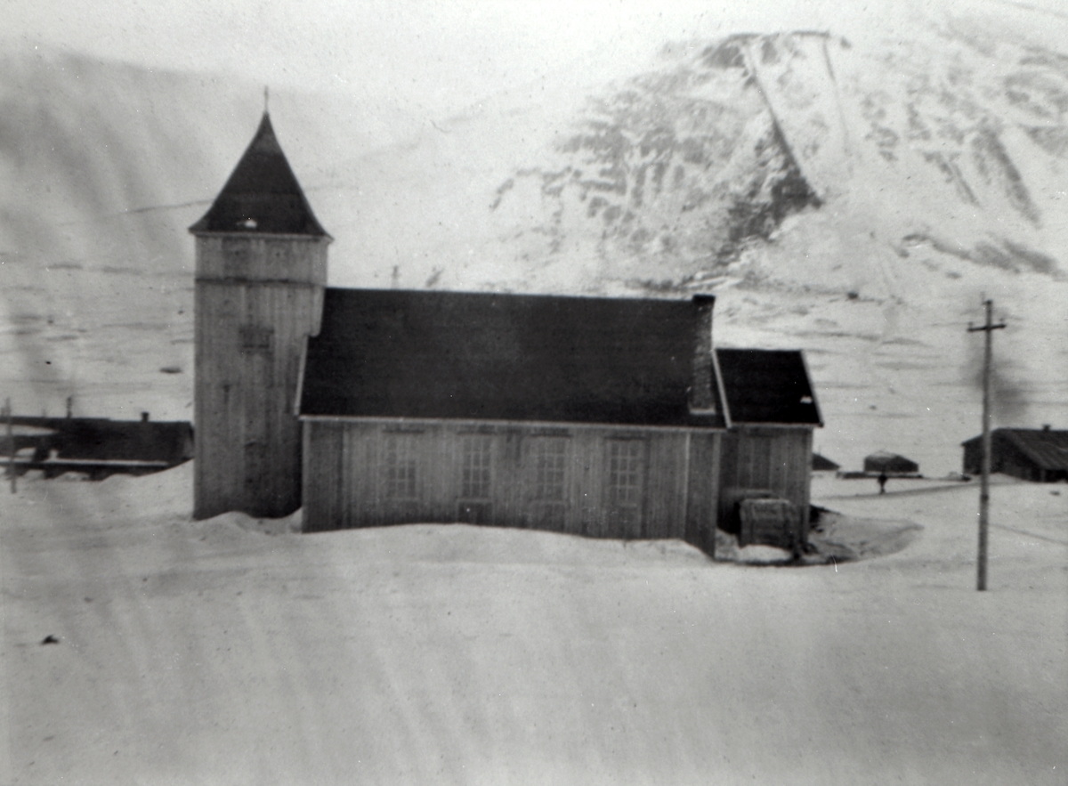 Vår Frelsers Kirke på Spitsbergen, ca. 1922.