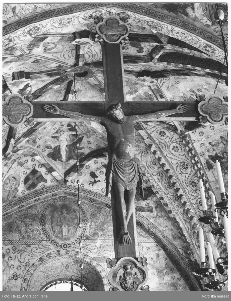 Uppland. Triumfkrucifix i Odensala kyrka.