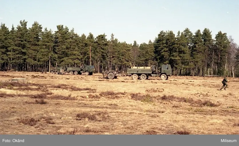 Förevisning av minutläggning. Terrängbilar 40 Scania. - Miliseum ...