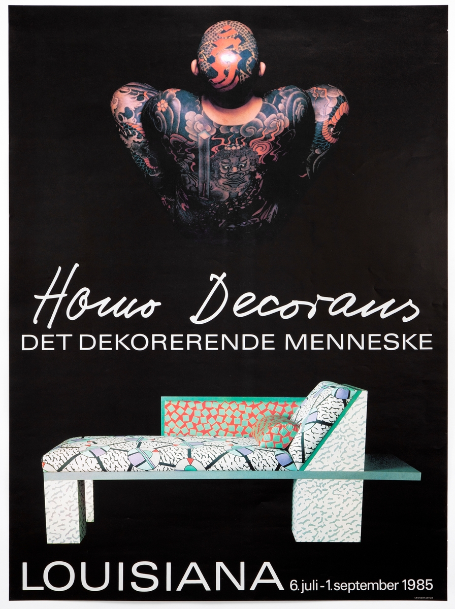 Homo Decorans [Utstillingsplakat] - Nordenfjeldske