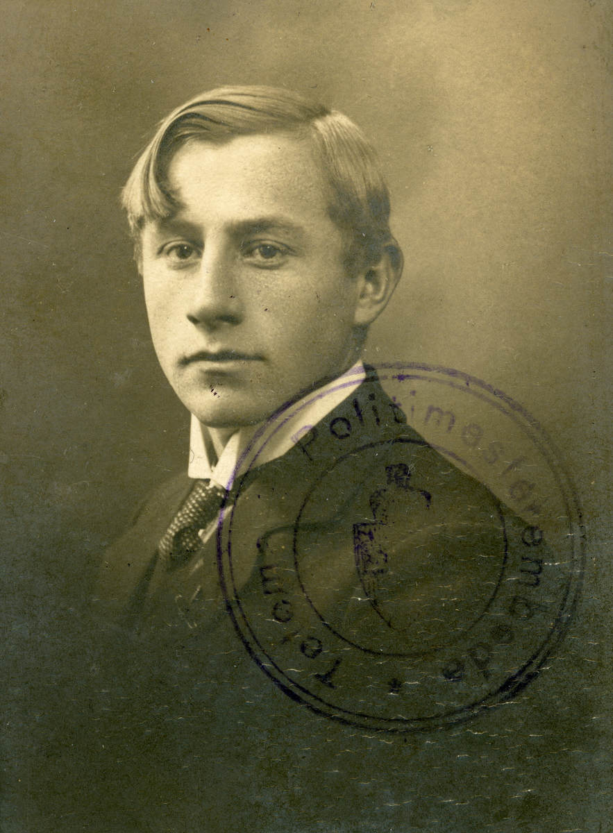 Førarkortet til Sigurd Eivindsson Forberg frå 1919.  