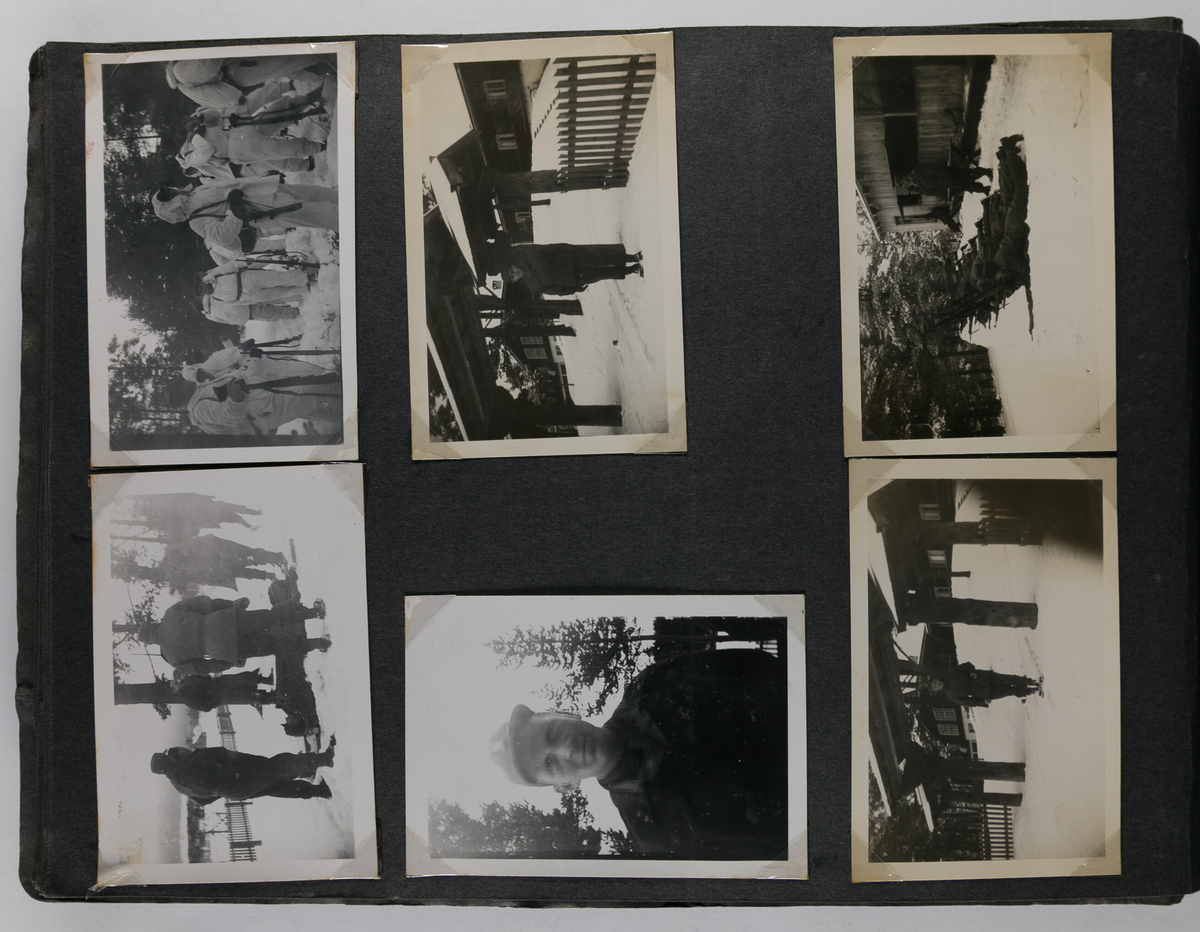 Foto fra heimevernsøvelser rett etter krigen.