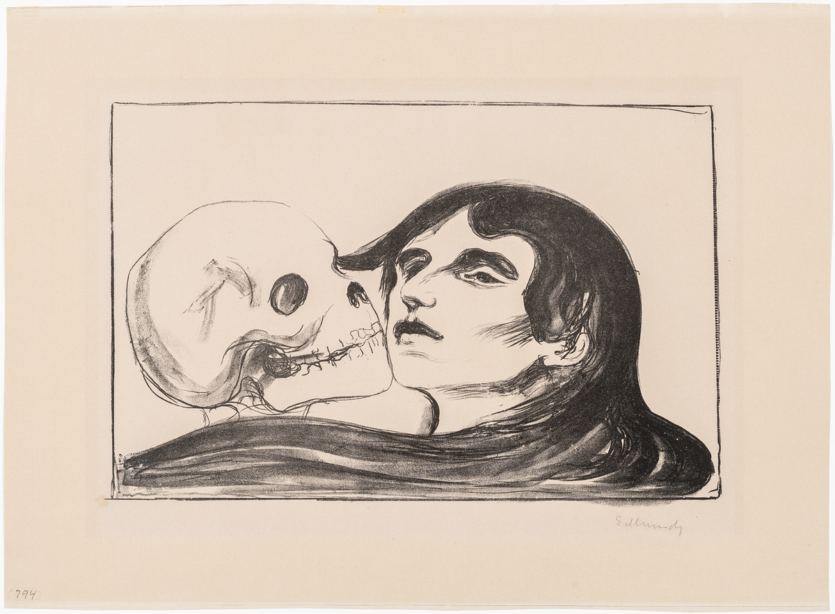 Munch utformet motivet i 1899 som illustrasjon til en tekst av August Strindberg i det tyske magasinet "Quickborn" (Woll, 2012).