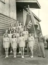 Turnstevne i Vadsø i juni 1948. Kirkenes Idrettsforenings da