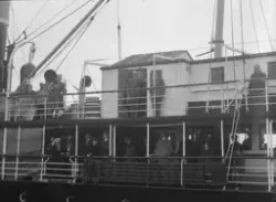Roald Amundsen og Ellingsworth ombord i hurtigruteskipet D/S