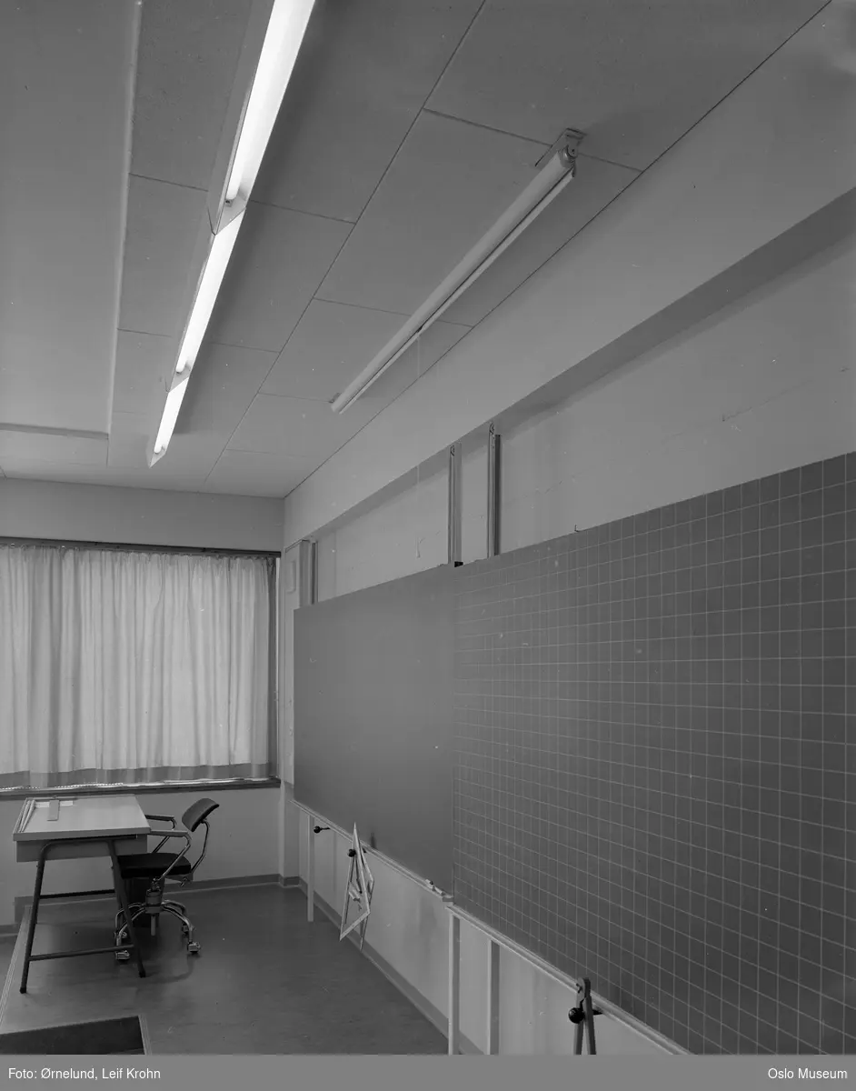 Oslo maskinistskole, interiør, klasserom