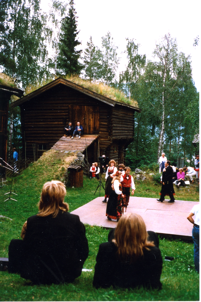 Fra jubileumsfest i 1989 på Hallingdalmuseum - spillemenn
