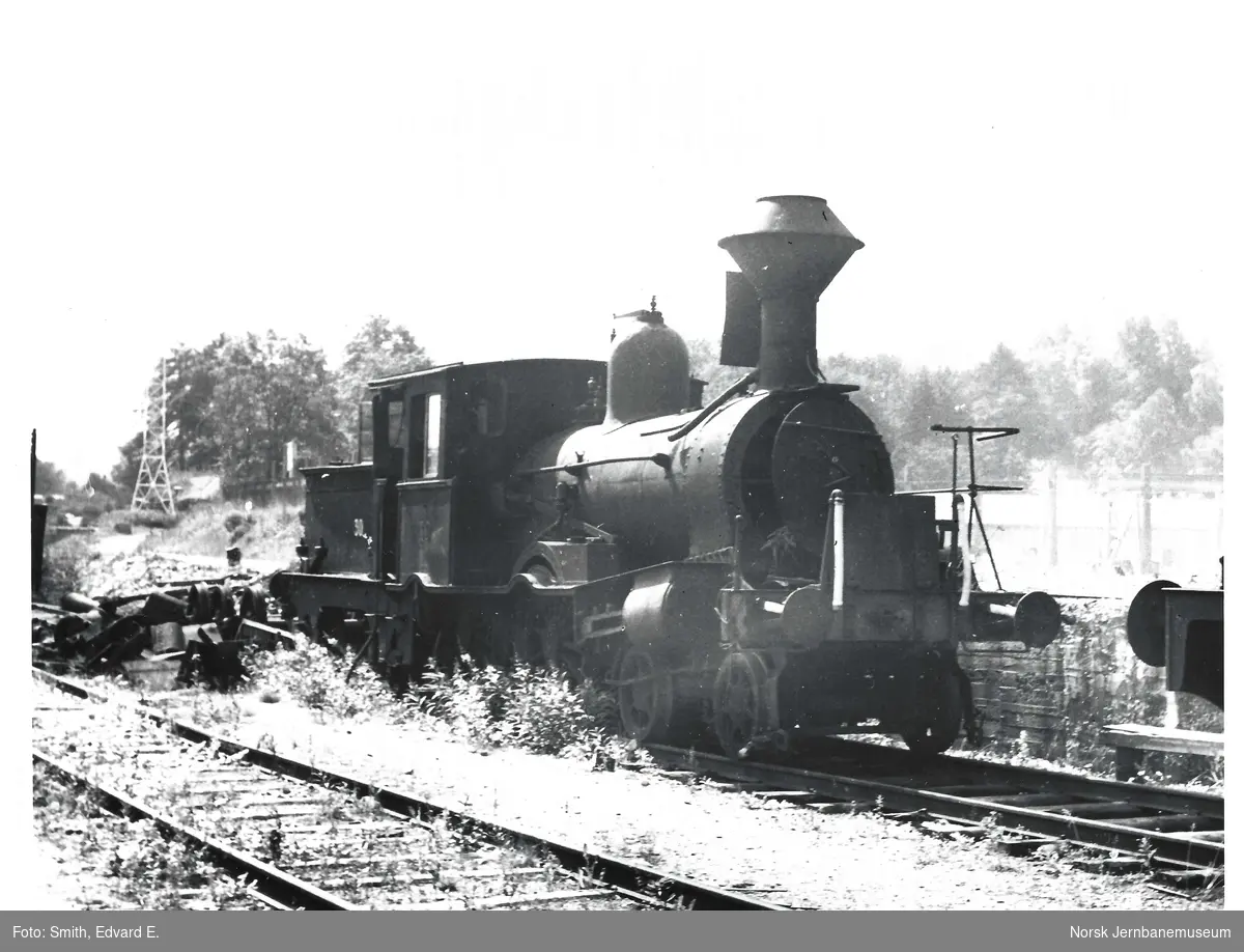 Utrangert damplokomotiv type 9a nr. 30 på Marienborg ved Trondheim