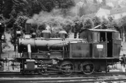 Damplokomotiv type 25b nr. 339 på Bergen stasjon