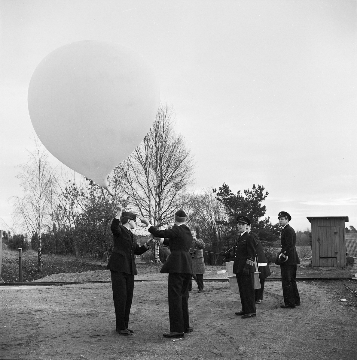 Ny väderradarstation vid F 16, Uppsala 1962