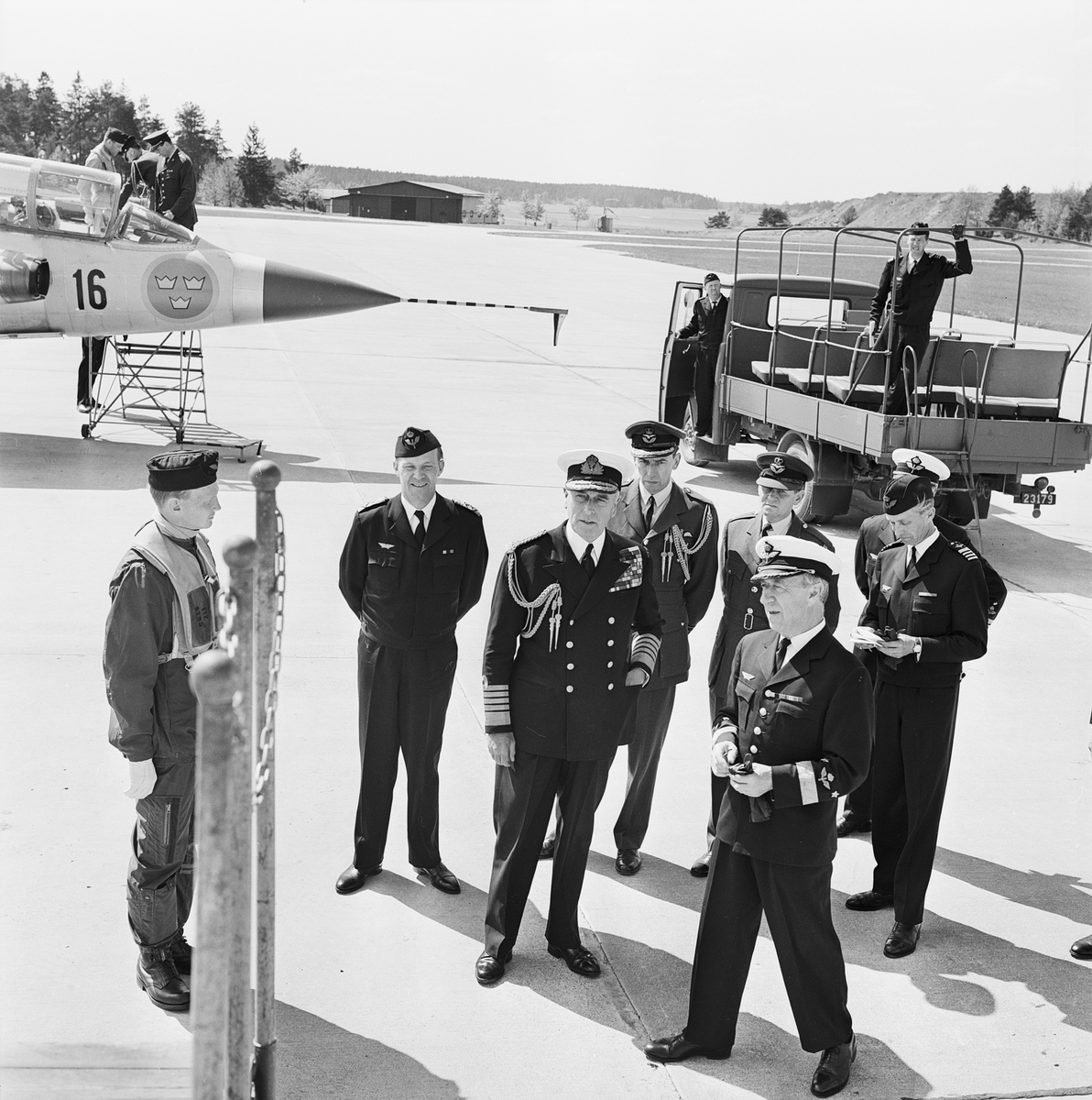 F 16, Earl Mountbatten i Uppsala 1964
