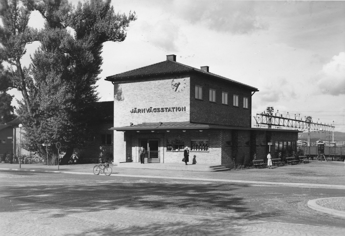 Ludvika. Ludvika järnvägsstation år 1946.