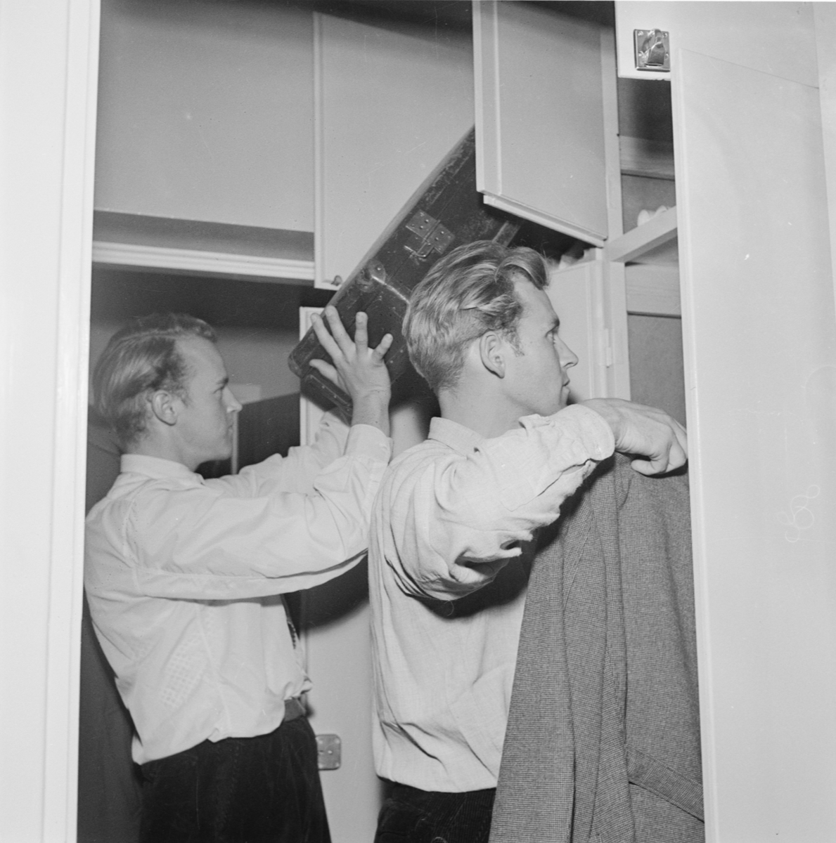 Inflyttning i studentstaden, Uppsala oktober 1952