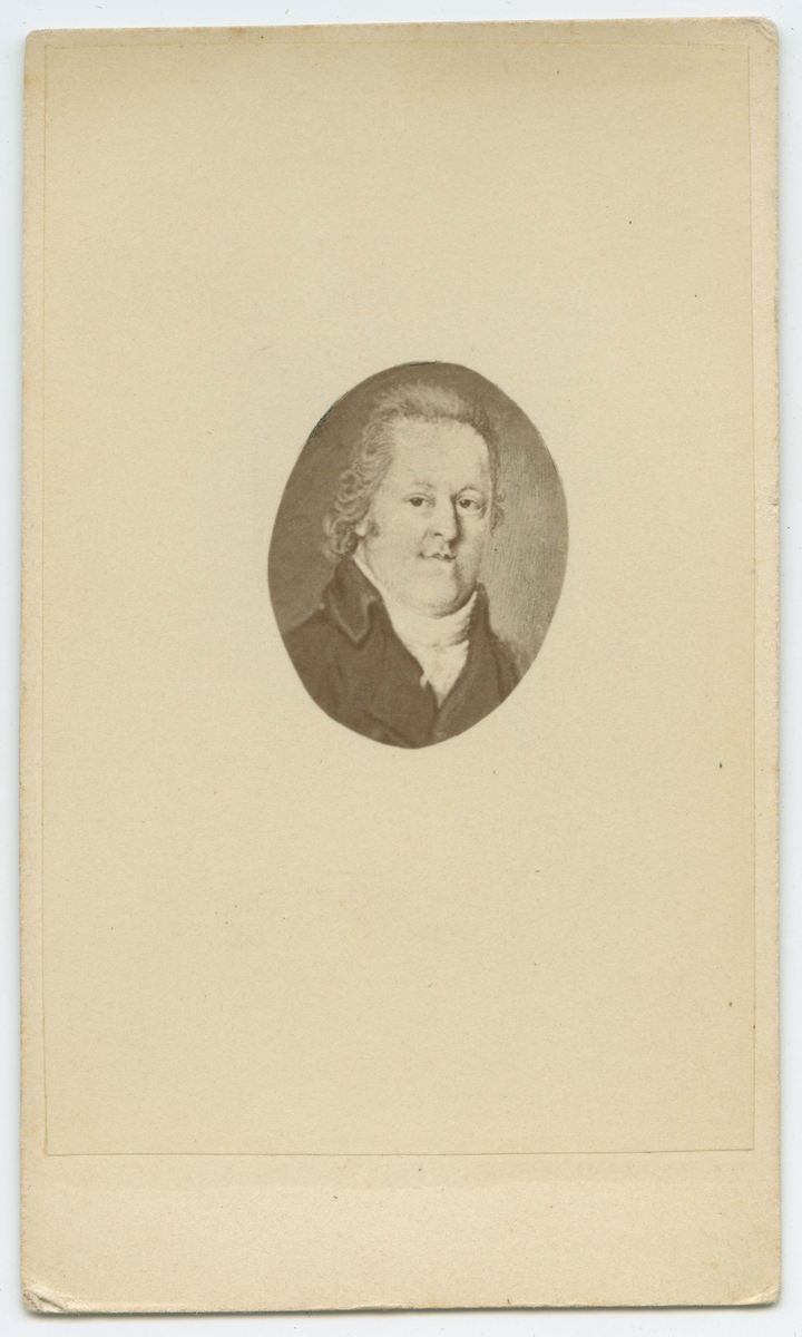 Porträtt på Martin Lorentz Munthe Häradhövding i Vista, samt i norra och södra Vedbo Härader. Född år 1762 och död år 1829.