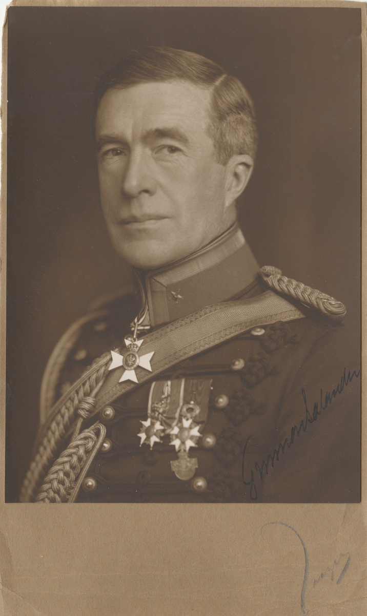 Porträtt av major Gunnar Salander.