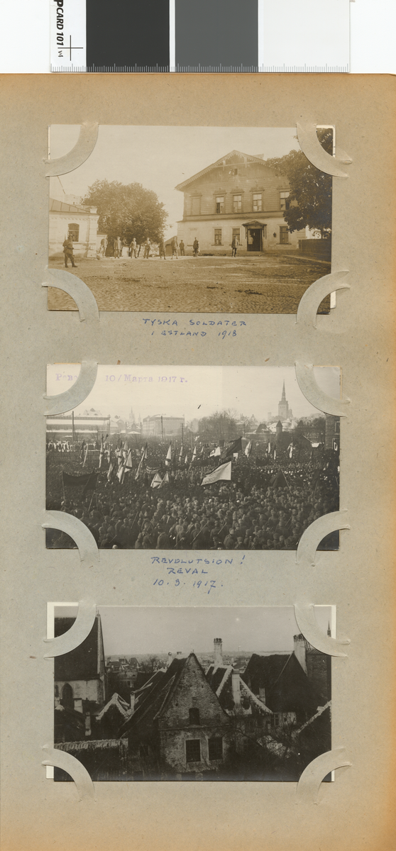 Text i fotoalbum: "Revolution i Reval 10.9.1917."