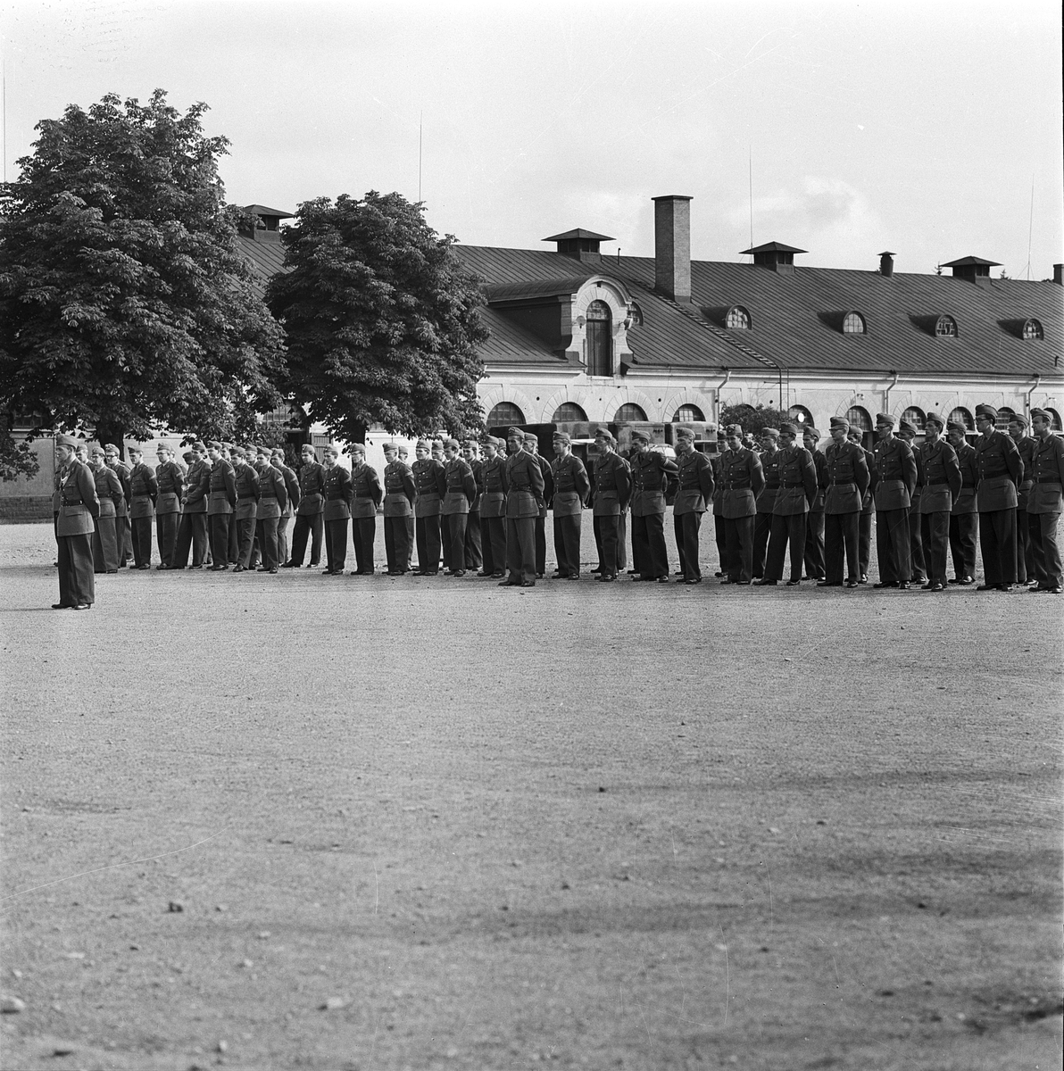 Stabsbiträdesskolans avslutning, Uppsala 1956