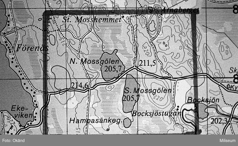 Karta Mossgölen.