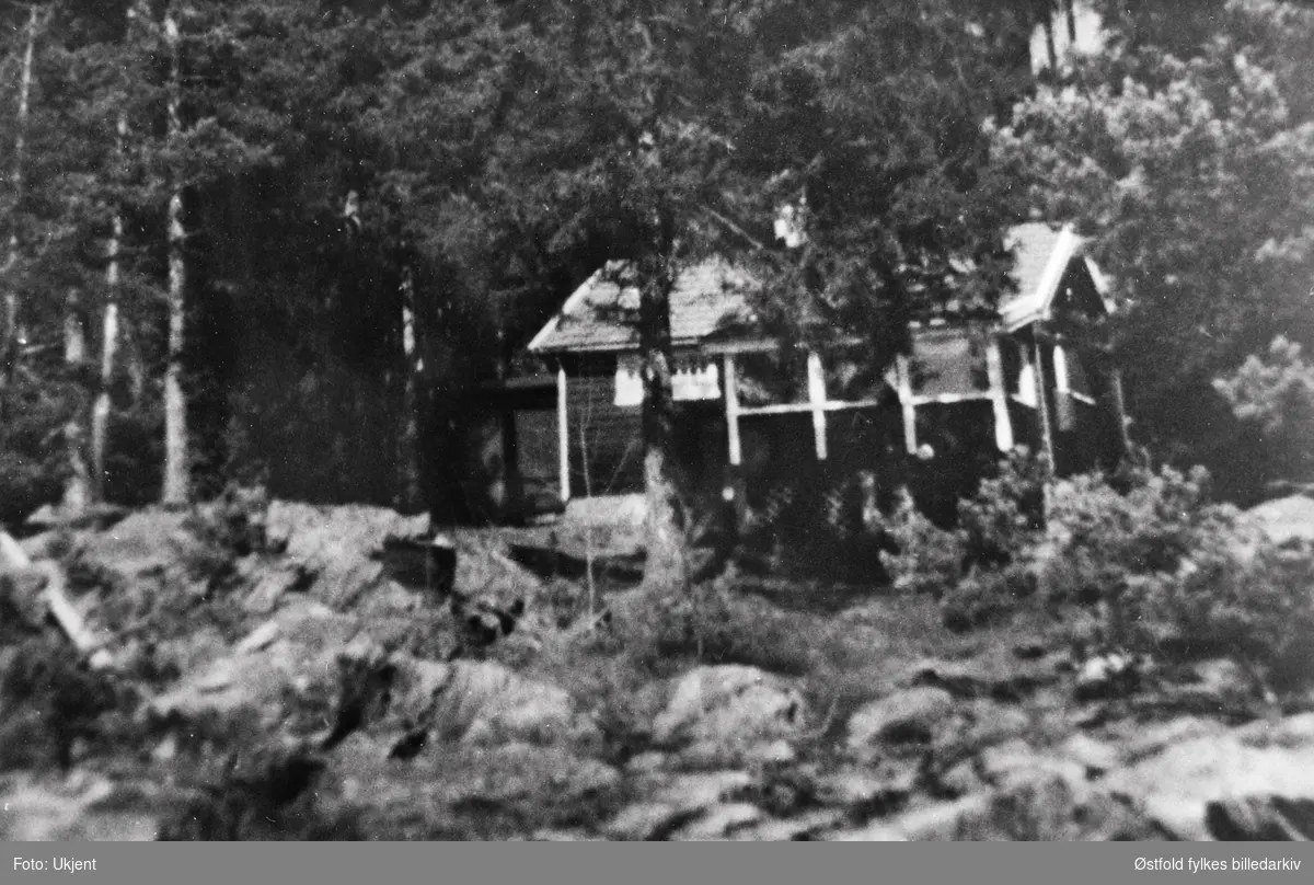 Hans Liers hytte på Lundslandet i Båstad. Hemmelig øvelsessted for Båstadavdelingen 1940-45.