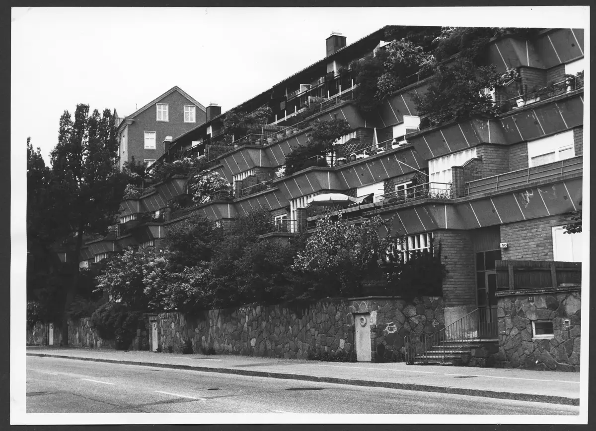 Terasshus, byggda 1952, Gröndalsvägen 50.
Fotograf: Hans Harlén