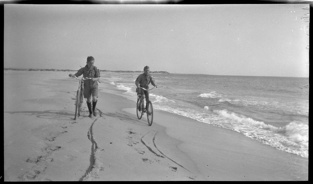 Cykkeltur Jærens Rev. Per SmithIngebretsen, Jonas Skretting. Juli 1928