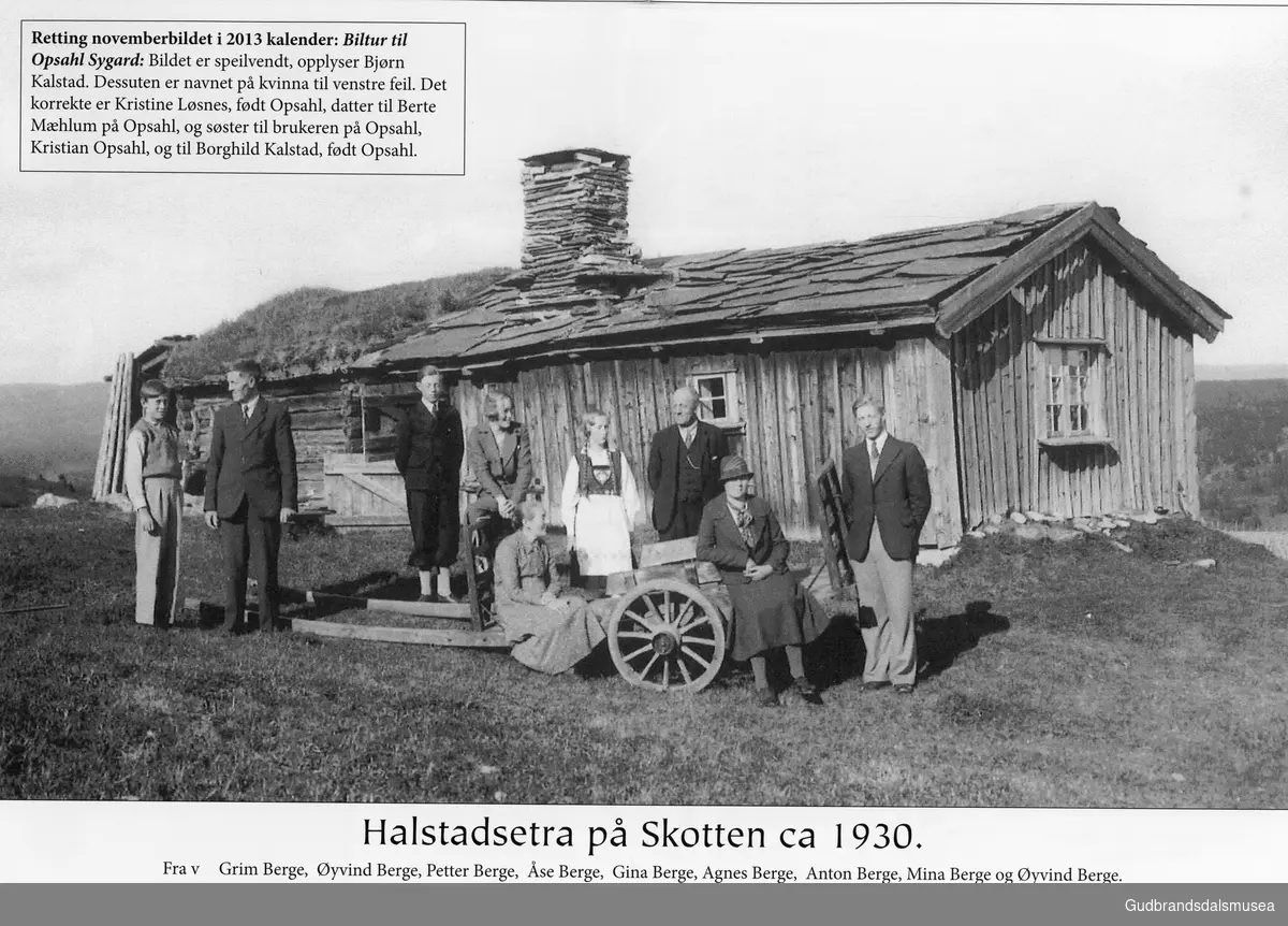 Halstadsetra på Skotten ca 1930.