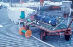 SUMO, Bjugn : Diverse utstyr står på gangbanen ved ei oppdre