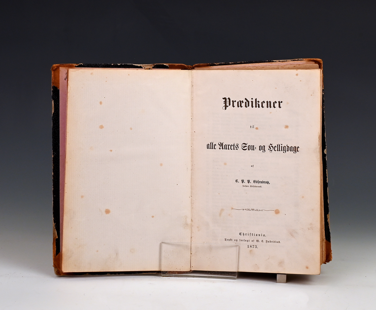 Essendrops, C.P.P. Prædikener til alle Aarets Søn- og Helligdage. Chr.a. 1873.