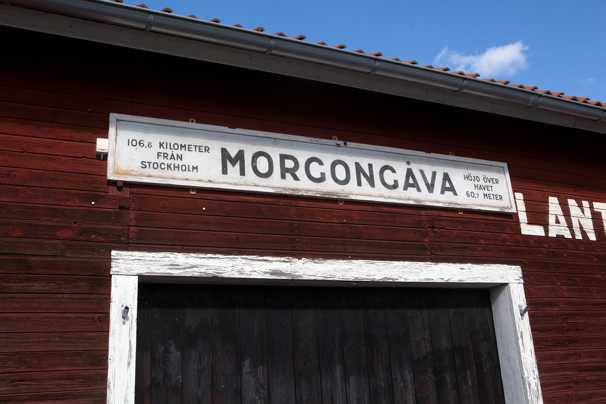 Järnvägsmagasin, Morgongåva, Vittinge socken, Uppland 2021