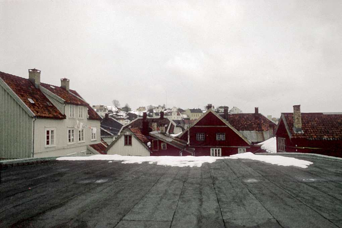 Utsikt fra taket på Saga kino. Fagfor. hus. 