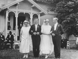 Dobbeltbryllup på Aalerud.