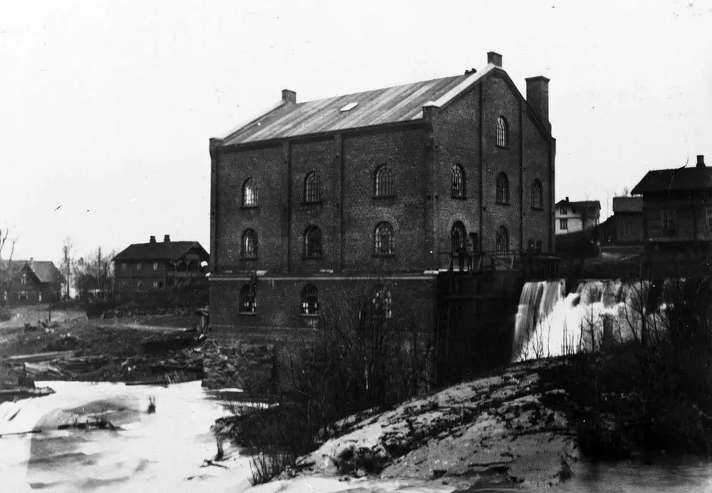 Gisledalen mølle Mølla sett nedenfra