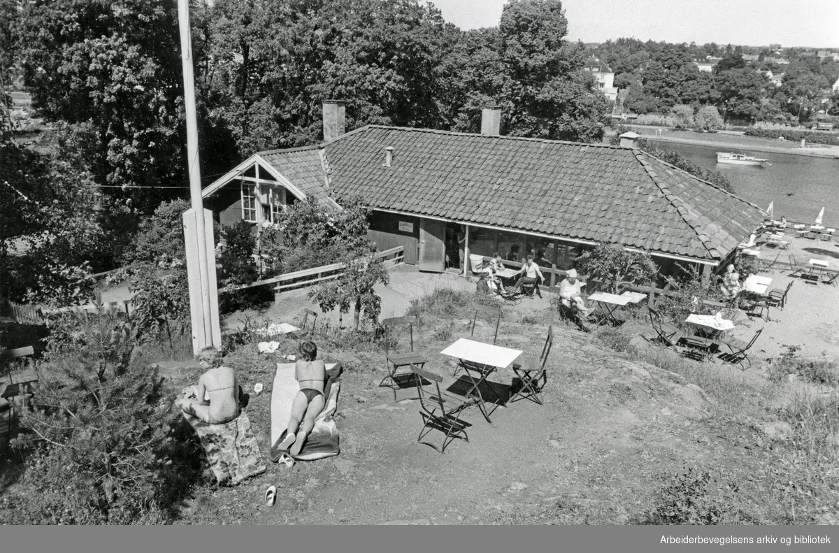 Rodeløkken Kafé på Bygdøy,.juni 1983.