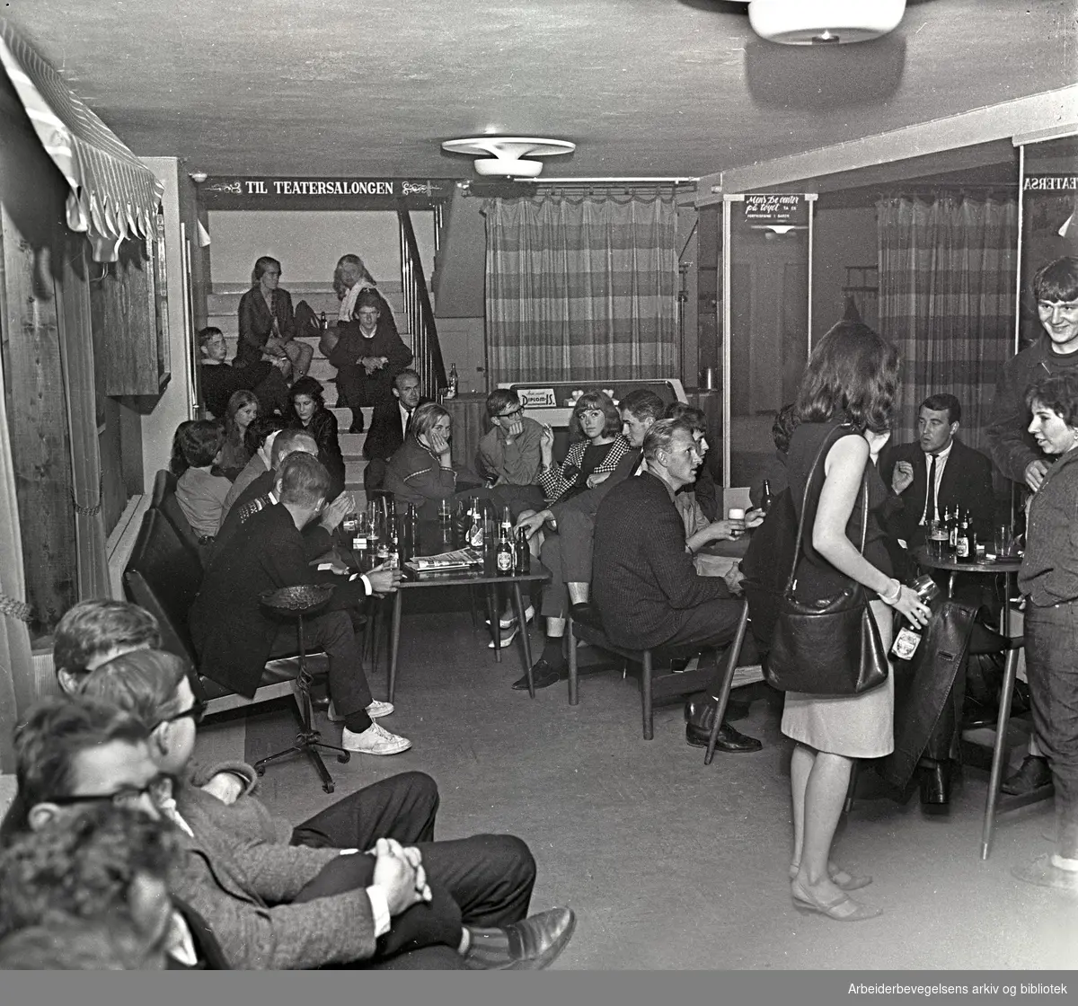 "Club 7" åpnet i Edderkoppens lokaler,.17. juli 1965