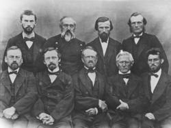 Lærarane ved "Molde lærd og realskole" i 1868. .(Sei "Molde 