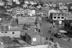 "Storgata mot øst. Tatt fra taket på Rauma Saftpresseri (Sto