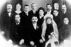 Bryllupet til Gurianna Olsdatter Kvernberg og Laurits Hansse