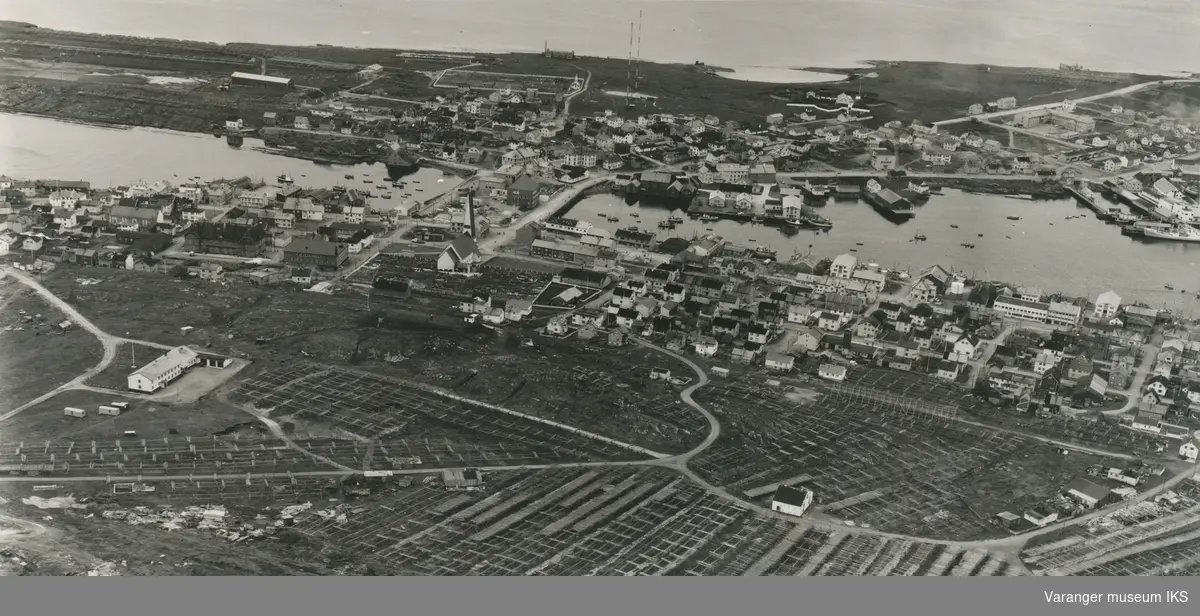 Flyfoto av Vardø, 3. september 1962