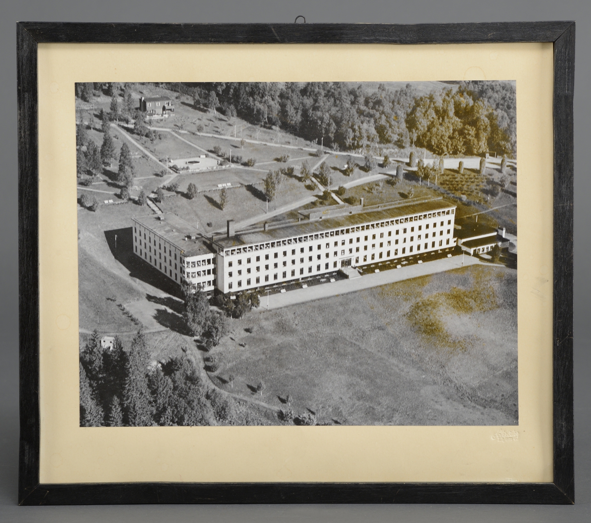Flyfoto av Ringvål sanatorium tatt i 1947.