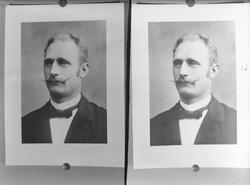 2 portrettbilder av mannsperson